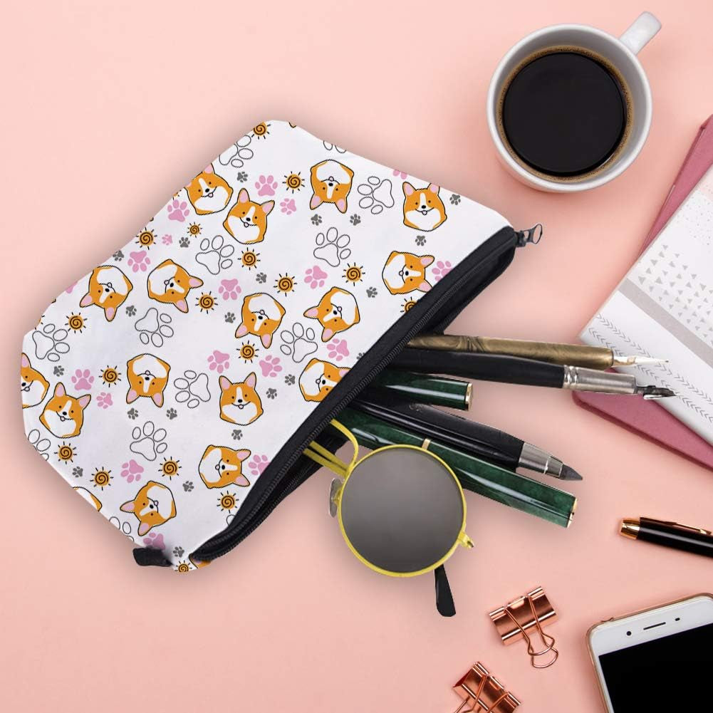 Hakuna Matata Makeup Bag Travel Case Cosmetic Bag (Corgi1074)