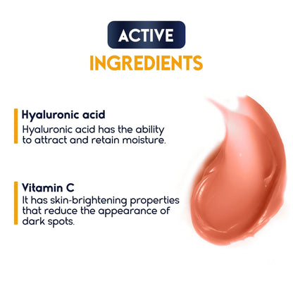 Lip Sleeping Mask with Hyaluronic Acid Vitamin C Nourish Hydrate Dry Lips Peach