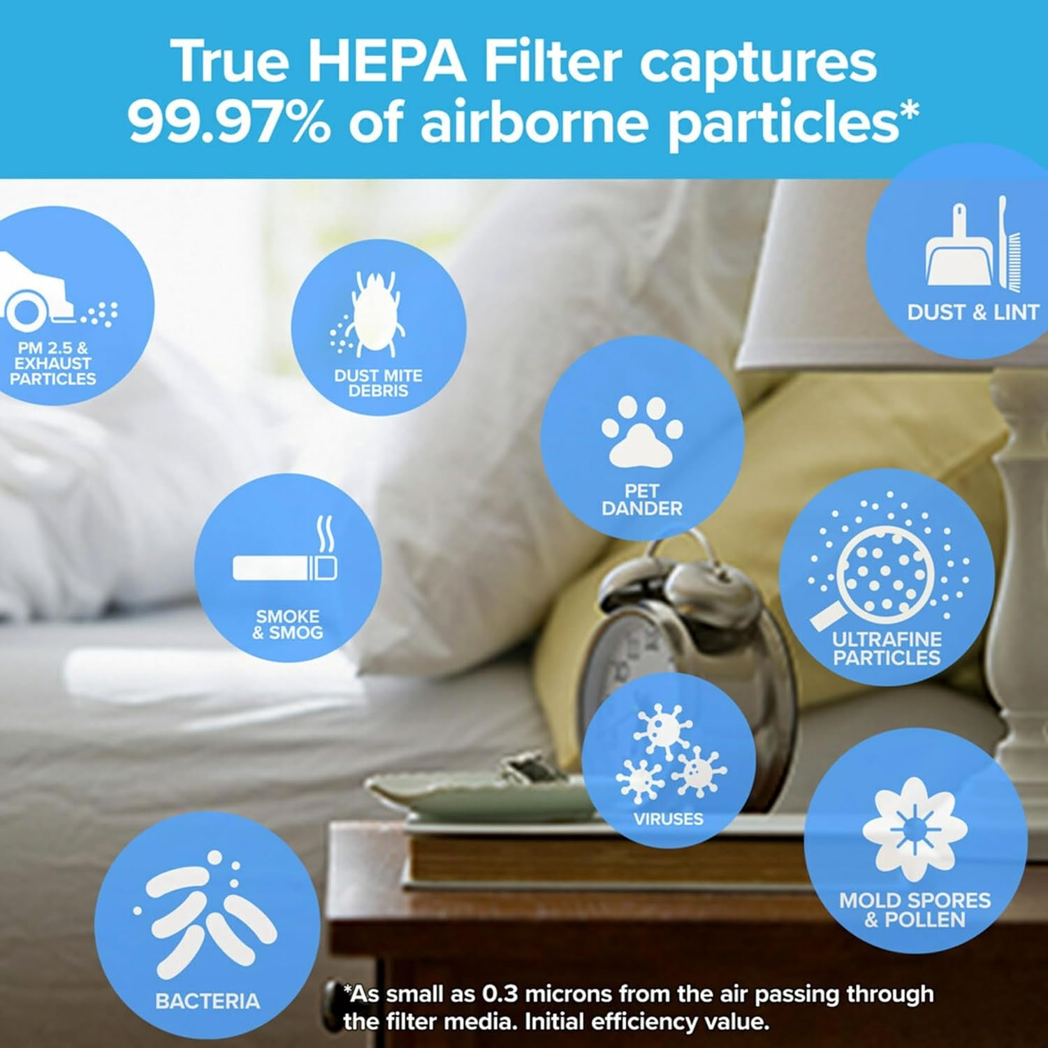 F2 Room Air Purifier Filter, True HEPA Premium Allergen, Bacteria, and Virus, 13 In. X 8.2 In., Pack of 2, Works with Devices: FAP-C02WA-G2, FAP-C03BA-G2, FAP-T03BA-G2 and FAP-SC02N