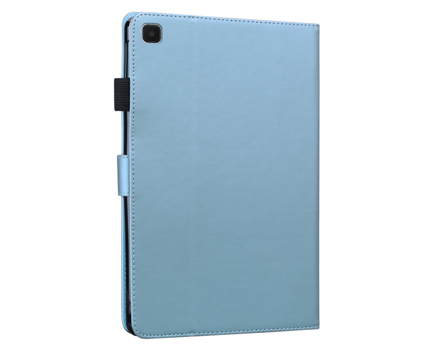 PU Leather Folio Stand Wallet Cover Case with Pencil Holder Card Slot for Samsung Galaxy Tab A7 Lite 8.7 Inch -Blue