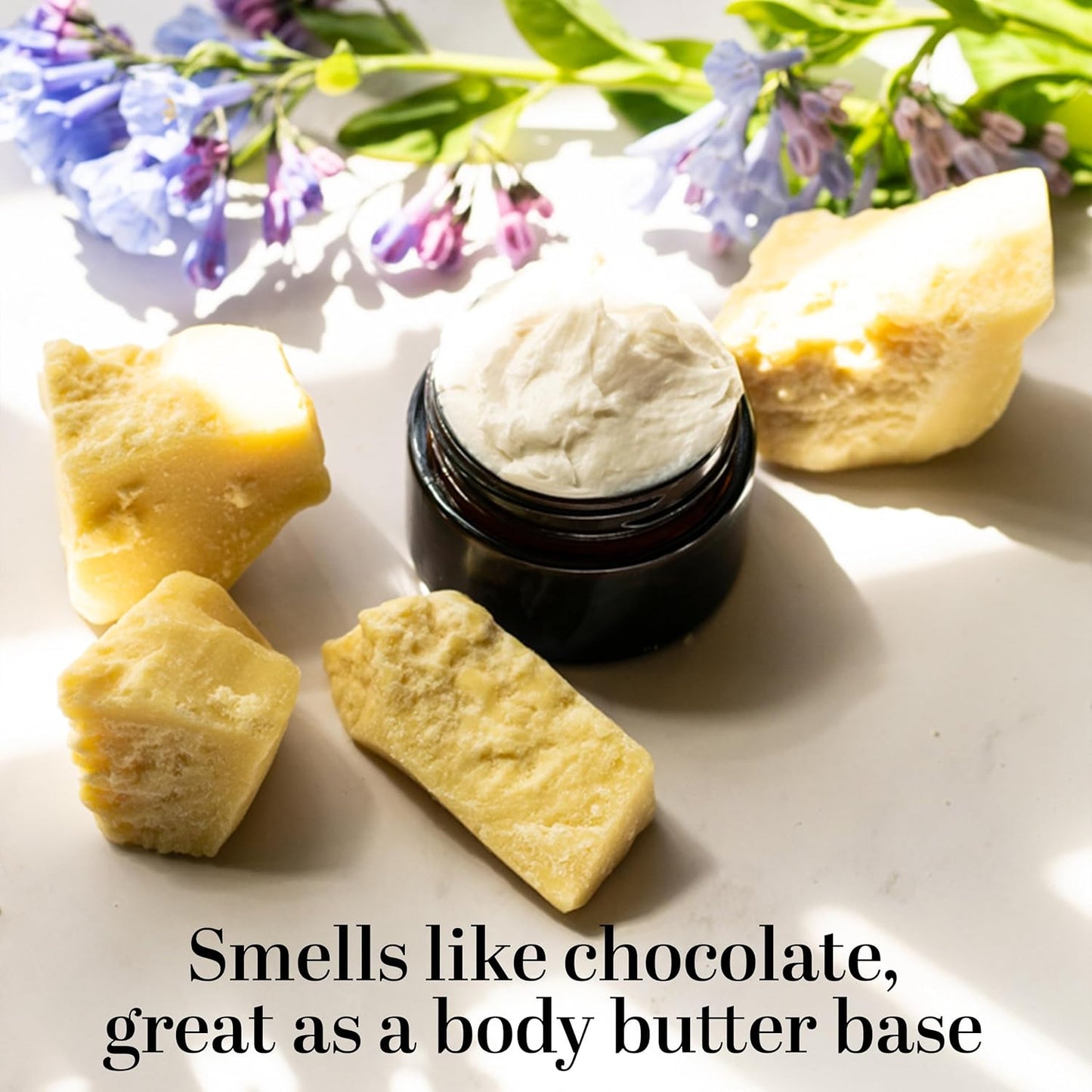 Cocoa Butter - 8 Oz Block, Deeply Moisturizes Skin, Diminishes Scars, Stretch Marks, Soothes Dry Skin