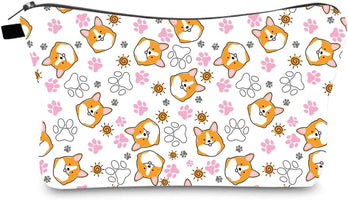 Hakuna Matata Makeup Bag Travel Case Cosmetic Bag (Corgi1074)